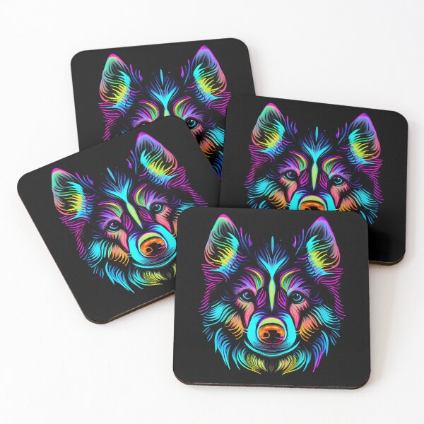 Item preview, Pomsky Dog Colorful Paint Splash designed and sold by rafaeltto.