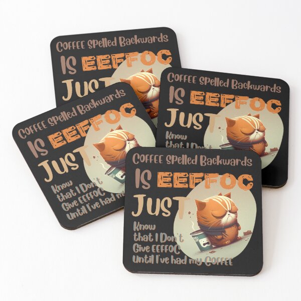Item preview, Coffee Spelled Backwards designed and sold by Cute-Jory-Store.