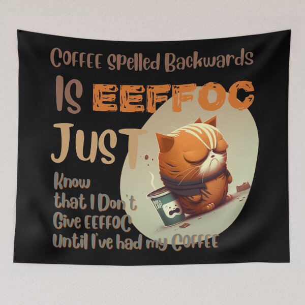 Item preview, Coffee Spelled Backwards designed and sold by Cute-Jory-Store.
