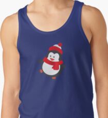 Cute Penguin on Ice Skates Tank Top