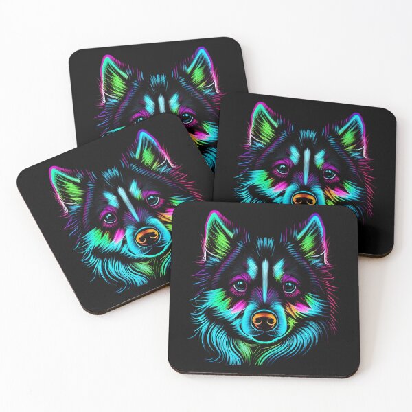 Item preview, Pomsky Dog Colorful Paint Splash designed and sold by rafaeltto.