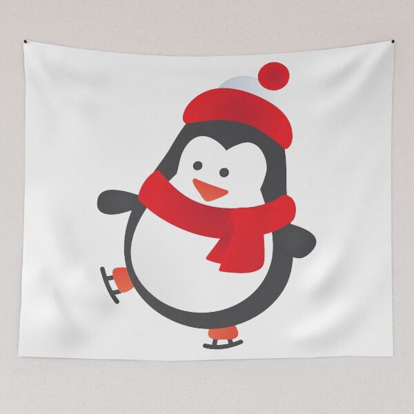 Item preview, Cute Penguin on Ice Skates designed and sold by BlueRockDesigns.