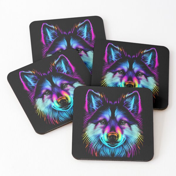 Item preview, Pomsky Dog Colorful Paint Splash designed and sold by rafaeltto.