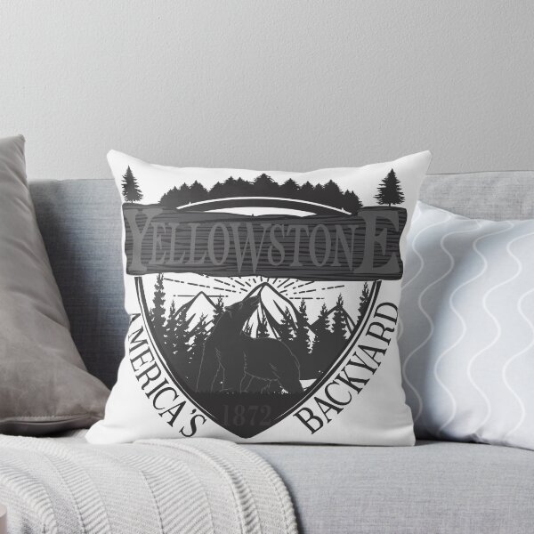 Item preview, Yellowstone, camping, exploring and adventure Mountain panoramic designed and sold by Lexila.