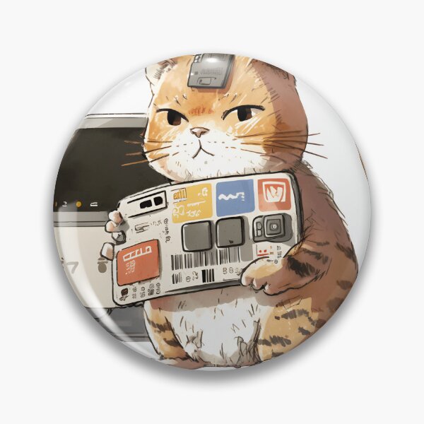 Item preview, Cute Cat Playing Video Games on Computer with Multiple Gaming Cards designed and sold by devtshirts.