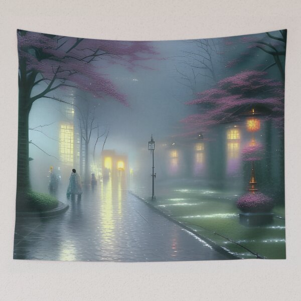 Item preview, Rainy night on the street r designed and sold by REALDesign-Shop.