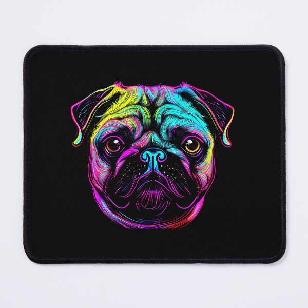 Artikelvorschau, Pug Dog Colorful Paint Splash entworfen und verkauft von rafaeltto.