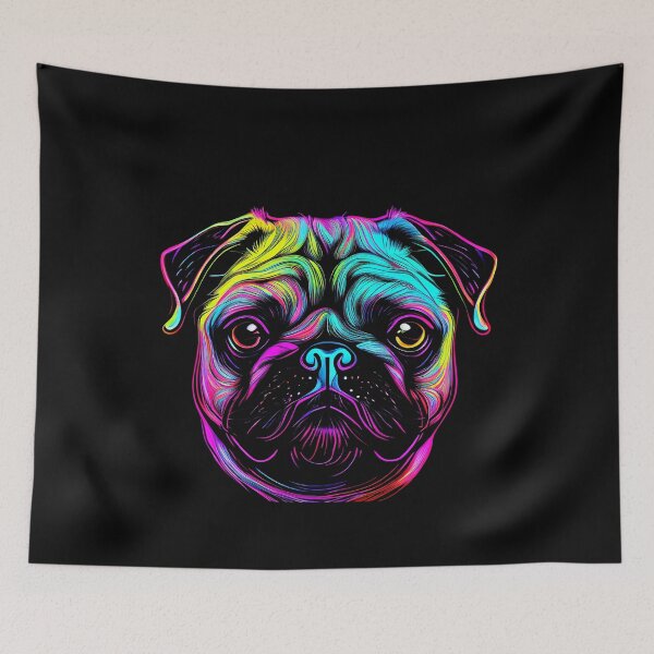 Item preview, Pug Dog Colorful Paint Splash designed and sold by rafaeltto.