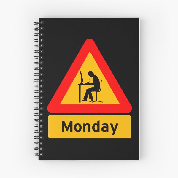Item preview, 'Monday' Computer Man Crying - Funny Road Sign Design designed and sold by Ridiculam Toga.
