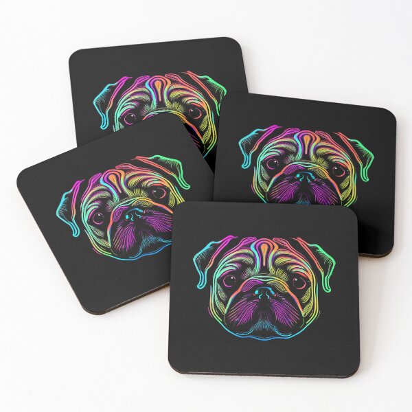 Artikelvorschau, Pug Dog Colorful Paint Splash entworfen und verkauft von rafaeltto.