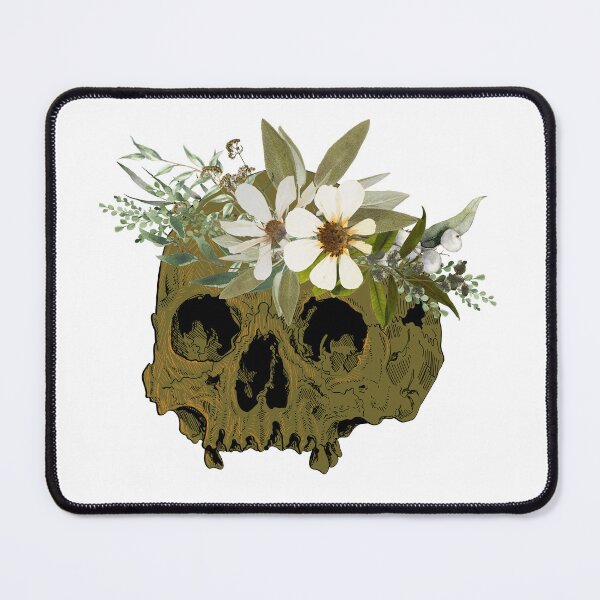 Item preview, Greenery Skull Sticker designed and sold by SceneOfTheCrime.