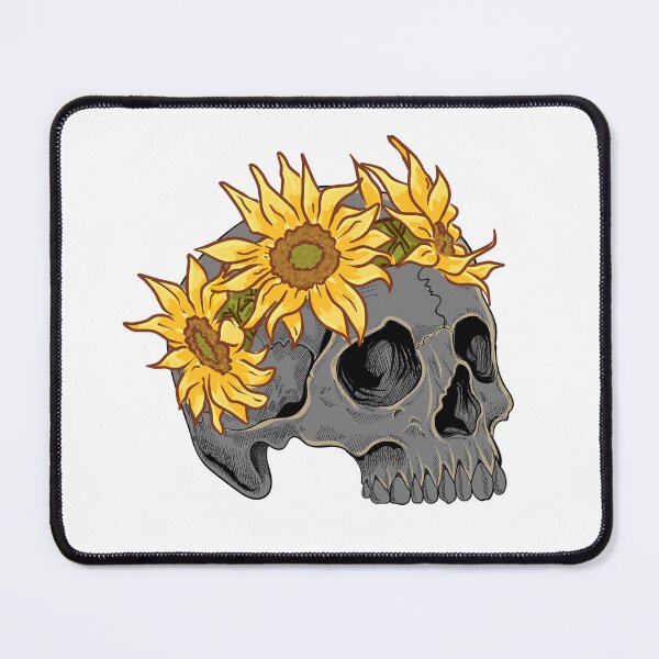 Item preview, Sunflower Skull designed and sold by SceneOfTheCrime.