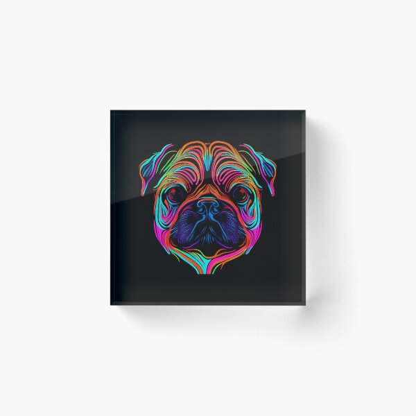 Item preview, Pug Dog Colorful Paint Splash designed and sold by rafaeltto.