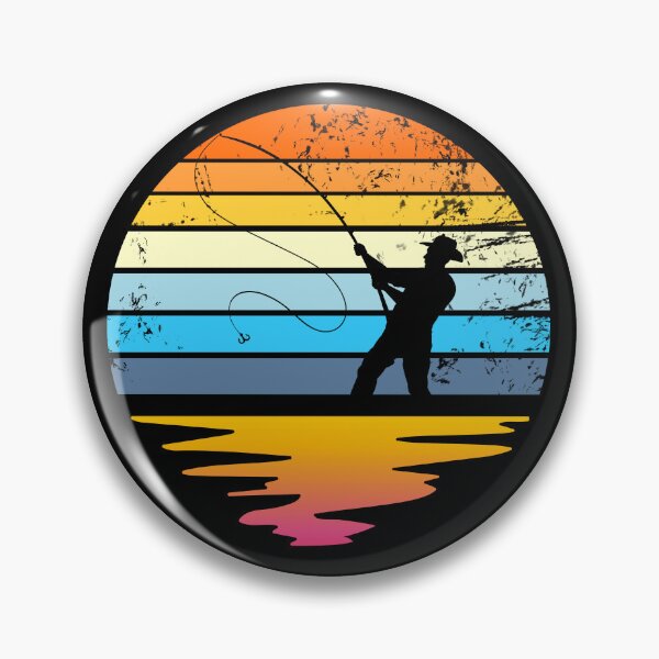 Artikelvorschau, Fly Fishing Retro Sunset Funny Angler Fisherman Fly Fishing Gear entworfen und verkauft von DynamicDesign.