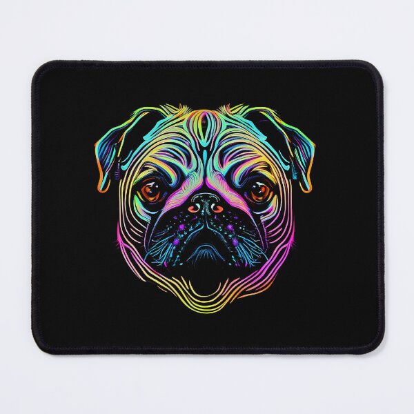 Artikelvorschau, Pug Dog Colorful Paint Splash entworfen und verkauft von rafaeltto.