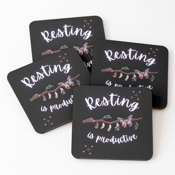 Item preview, Resting is Being Productive, Butterfly version designed and sold by Allison Sharaf.