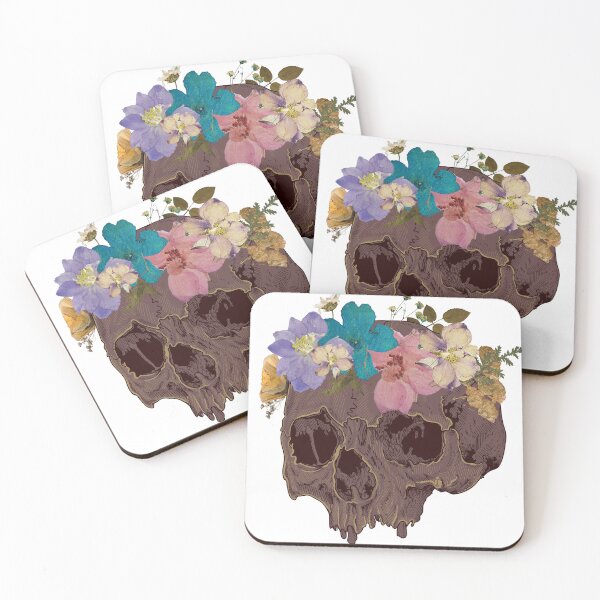 Item preview, Multi Floral Skull Flower Crown designed and sold by SceneOfTheCrime.
