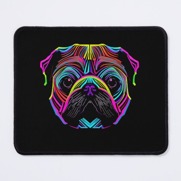Artikelvorschau, Pug Dog Colorful Paint Splash entworfen und verkauft von rafaeltto.