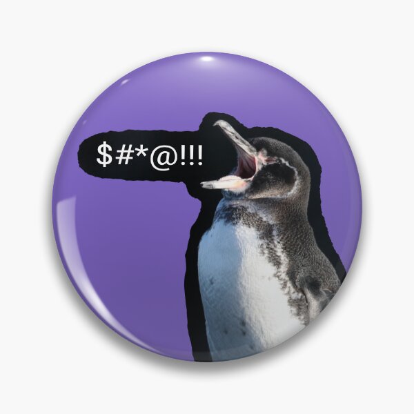 Artikelvorschau, Frustrierter Galapagos-Pinguin (helllila #795FC1) entworfen und verkauft von SBPenguins.