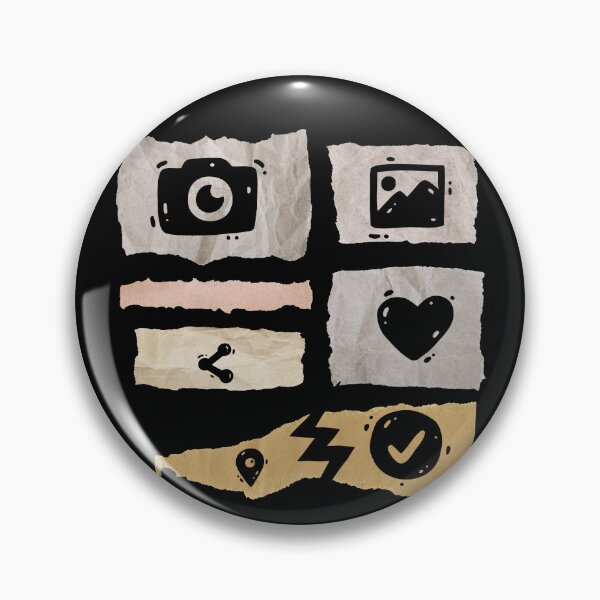 Item preview, Content Creator Doodle collage on ripped paper designed and sold by TypeWrite.