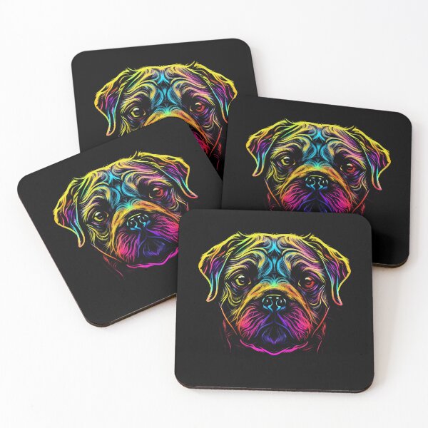 Item preview, Pugalier Dog Colorful Paint Splash designed and sold by rafaeltto.