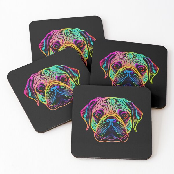 Item preview, Puggle Dog Colorful Paint Splash designed and sold by rafaeltto.