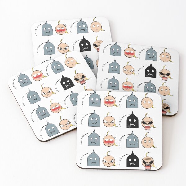 Ed and Al - Chibi expressions Coasters (Set of 4)