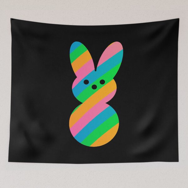 Item preview, Peeps Rainbow Striped Bunny Peep designed and sold by HolyWater SHOP.