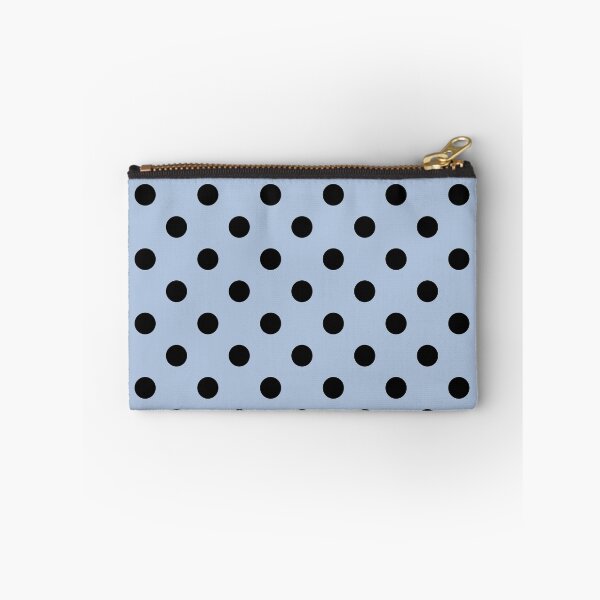 Item preview, Black Polka Dots On Light Steel Blue  designed and sold by POLKAIWERX.