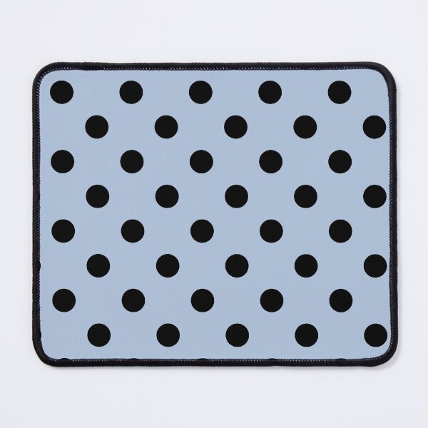 Item preview, Black Polka Dots On Light Steel Blue  designed and sold by POLKAIWERX.