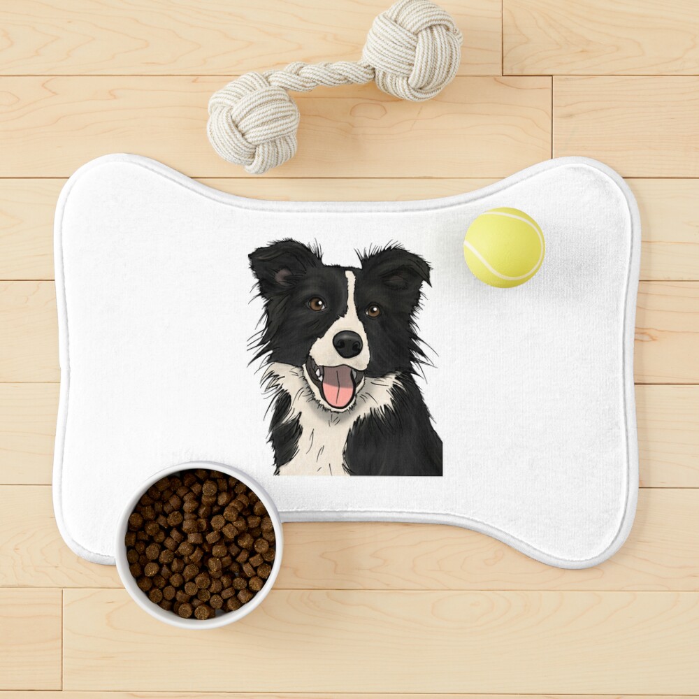 St. Patrick's Day Family Border Collie Dogs Floor Mat- Anti-Slip Pet D