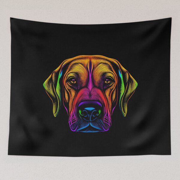 Item preview, Rhodesian Ridgeback Dog Colorful Paint Splash designed and sold by rafaeltto.