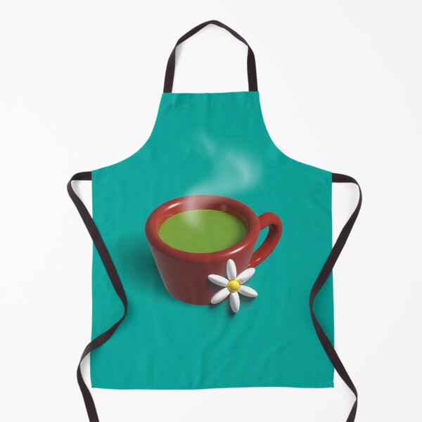 Artikelvorschau, Illustration der 3D-Tasse mit einem heißen Getränk mit Gänseblümchen entworfen und verkauft von SabinArt.