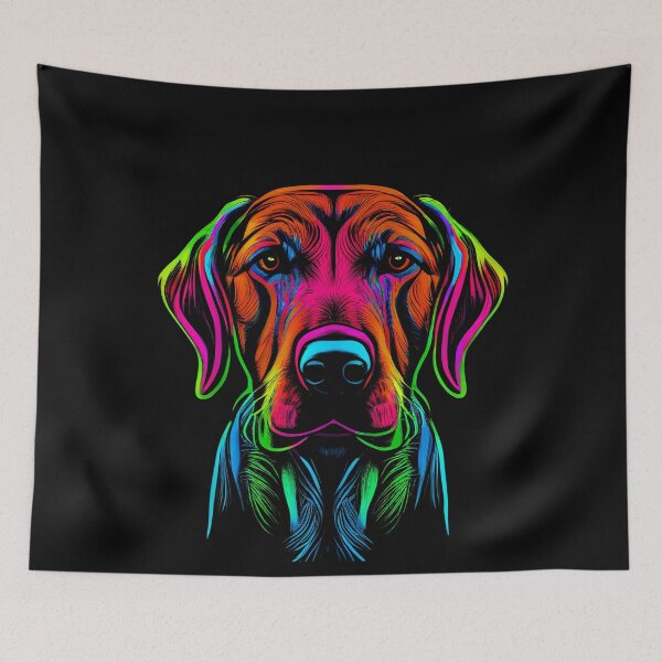 Item preview, Rhodesian Ridgeback Dog Colorful Paint Splash designed and sold by rafaeltto.