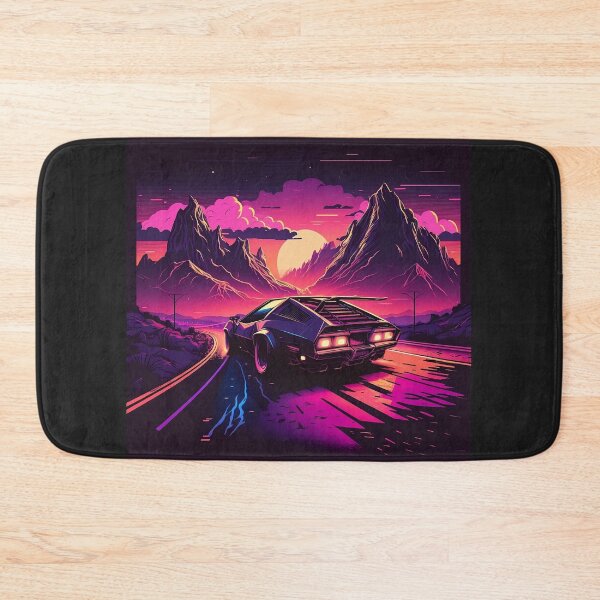 Item preview, Retrowave Lamborghini Countache designed and sold by Synthtier.