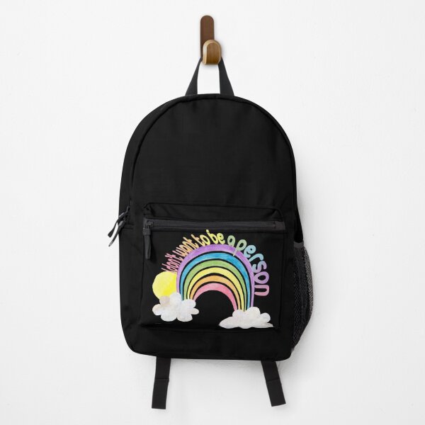Item preview, I don’t want to be a person / stressed / rainbow / depressed / funny / irony / anxiety / don’t want to live designed and sold by ae-samantha.
