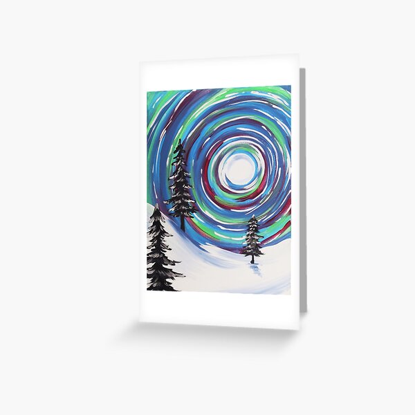 Whimsical Winter Scene Greeting Card