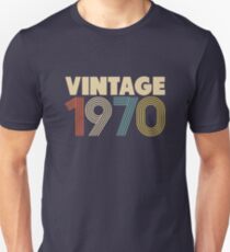 Vintage 1970 - 48th Birthday Slim Fit T-Shirt