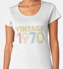 Vintage 1970 - 48th Birthday Women's Premium T-Shirt