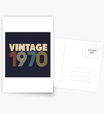 Jahrgang 1970 - 48. Geburtstag Postkarten