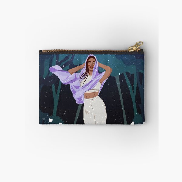 Item preview, a woman in a scarf and white clothes in a magical forest designed and sold by SabinArt.
