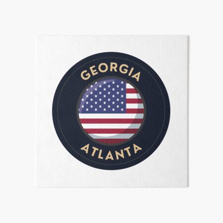 Atlanta Georgia State Flower Stamp Art Board Print for Sale by