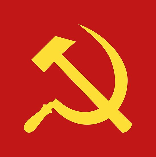 Flag Hammer and Sickle Symbol" Posters by Chocodole Redbubble