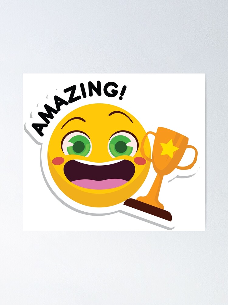 Funny laugh emoji Poster for Sale by Nature Design's