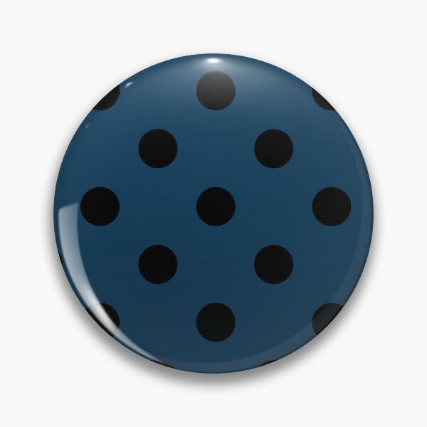 Item preview, Black Polka Dots On Opal Blue  designed and sold by POLKAIWERX.