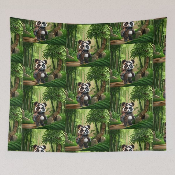 Item preview, Panda in a bamboo forest with a steampunk costume designed and sold by GforAL.