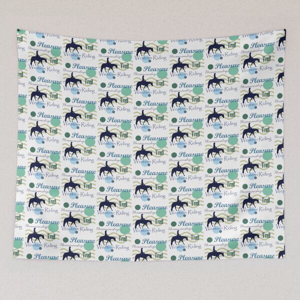 Item preview, Western Horse All Around In Blue designed and sold by Stuffnthingz.