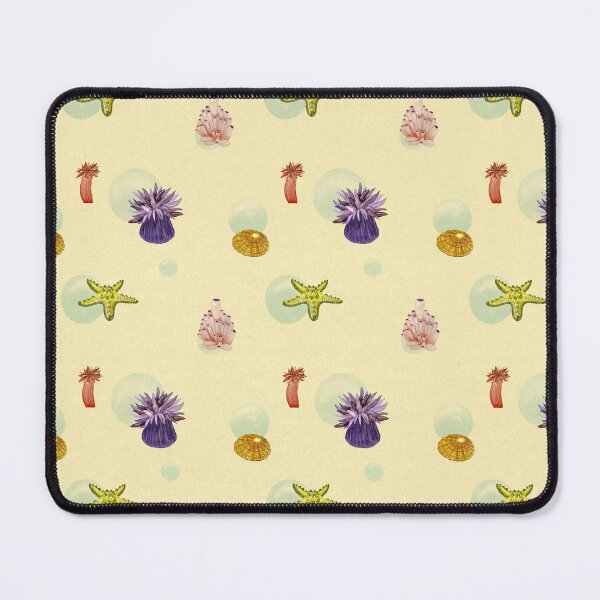 Item preview, Water plant seashell sea beige pattern watercolor designed and sold by Yana Mustafina | Boho Soulful Designs.