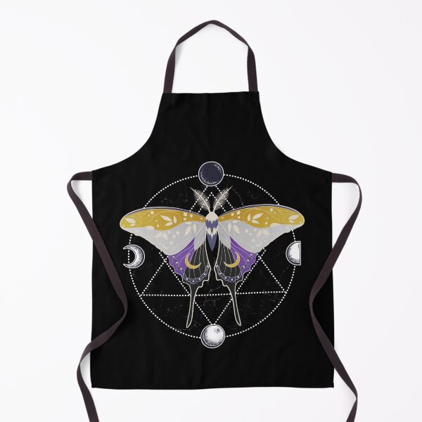 Item preview, Nonbinary Luna Moth Celestial Cottagecore LGBT Pride Flag designed and sold by Clara Hollins.