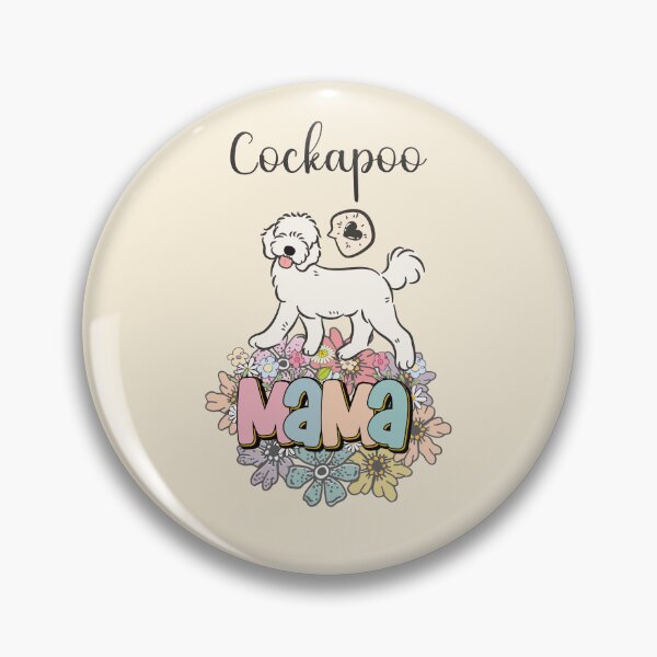 Item preview, White Cockapoo Mama - beige designed and sold by Lulupainting.